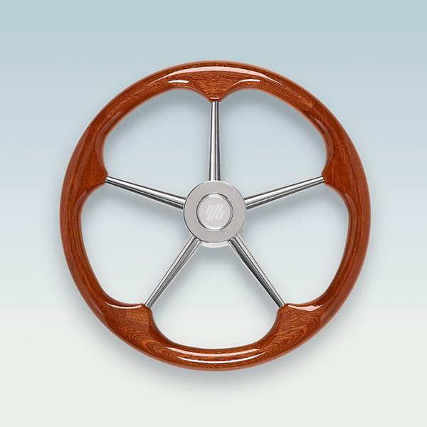 RUEDA MADERA Y RAYOS INOX Ø 40