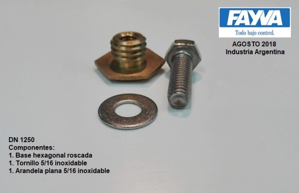 BASE IZQUIERDA C/TORNILLOS P/CONSOLA O BUTACA - Imagen 2