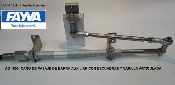 CONJUNTO CAÑO PASAJE BARRA C/ ESCUADRAS