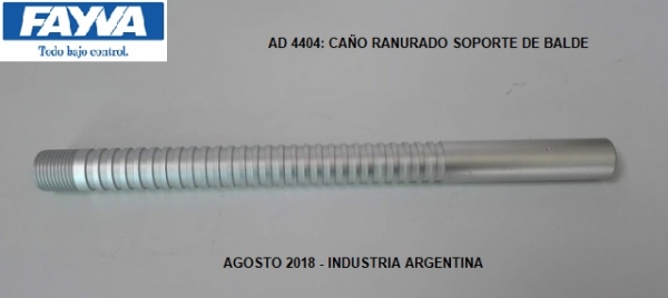CAÑO RANURADO AL SOPORTE DE BALDE
