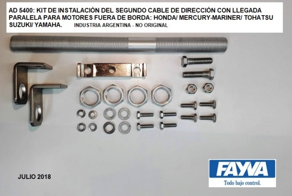 ADAPTADOR C/2 CABLES P/MERCURY/MARINER/YAMAHA/SUZUKI/HONDA PARALELOS - Imagen 2