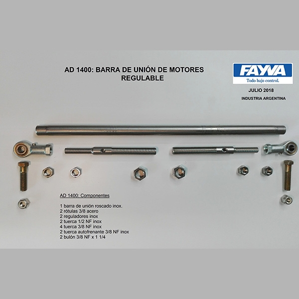 BARRA DE UNION PARA 2  MOTORES - Imagen 2